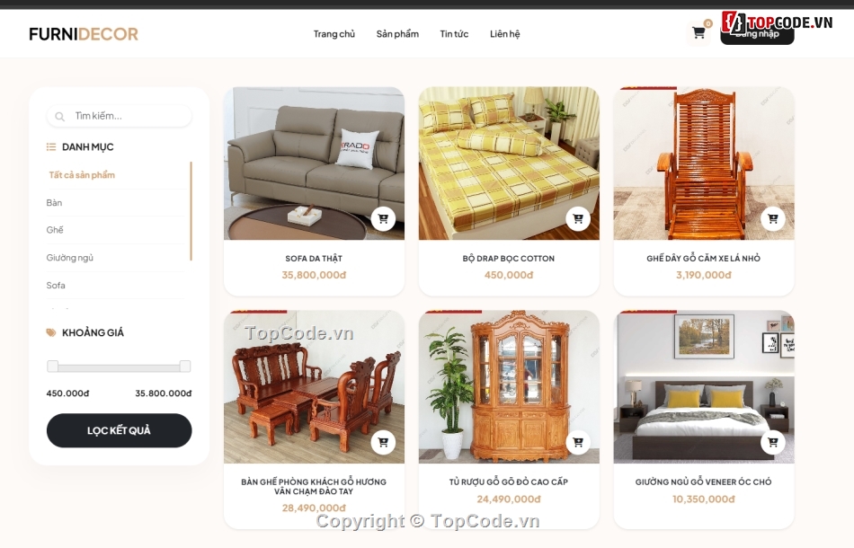 đồ án nội thất,dự án nội thất,website nội thất
